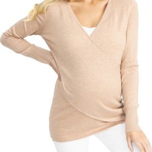 Angel maternity crossover maternity/nursing top